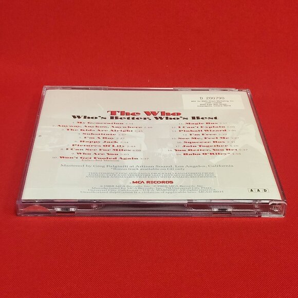 The Who Who's Better Who's Best This Is The Very Best of The Who CD 1988 - Picture 4 of 8